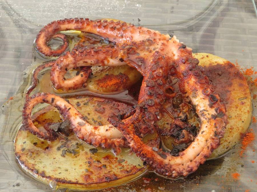 Pulpo a la brasa